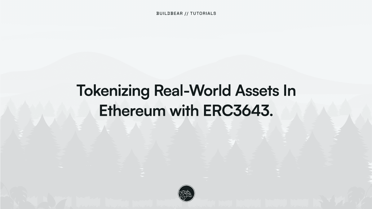Tokenizing Real-World Assets In Ethereum with ERC3643. Image