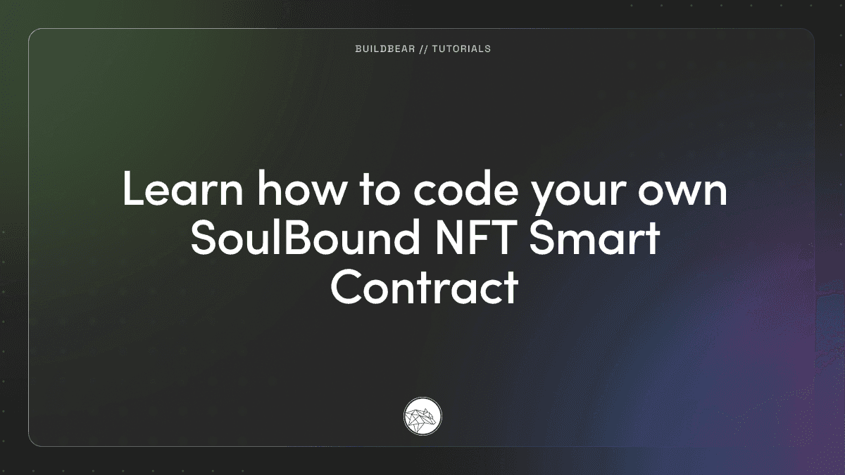 Learn how to code your own SoulBound NFT Smart Contract Image