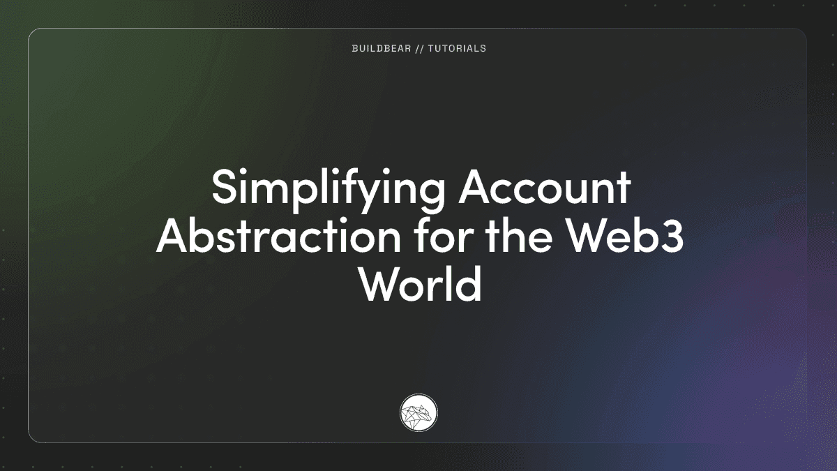 Simplifying Account Abstraction for the Web3 World Image