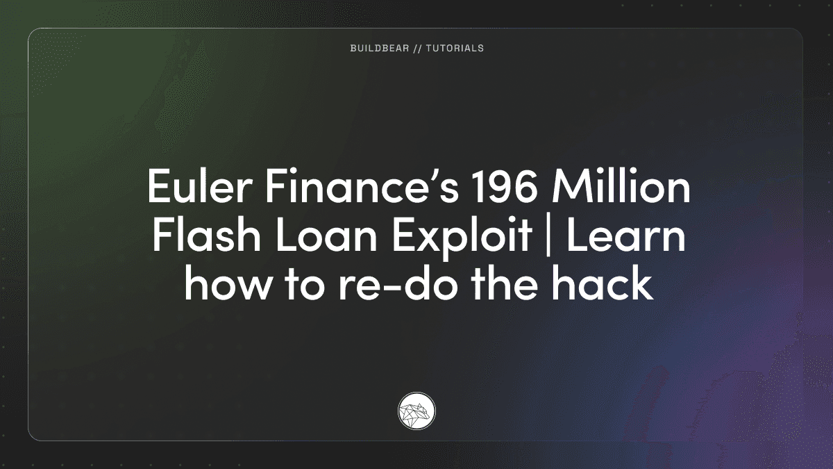 Euler Finance’s 196 Million Flash Loan Exploit | Learn how to re-do the hack Image