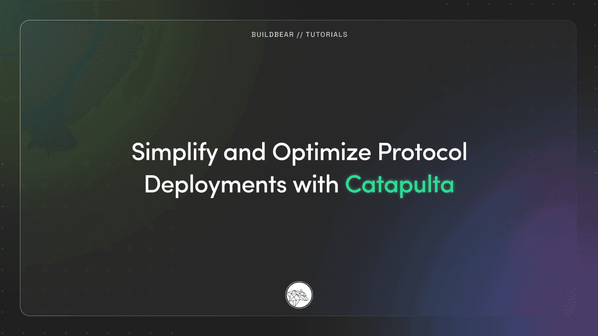 Simplify and Optimize Protocol Deployments with Catapulta Image