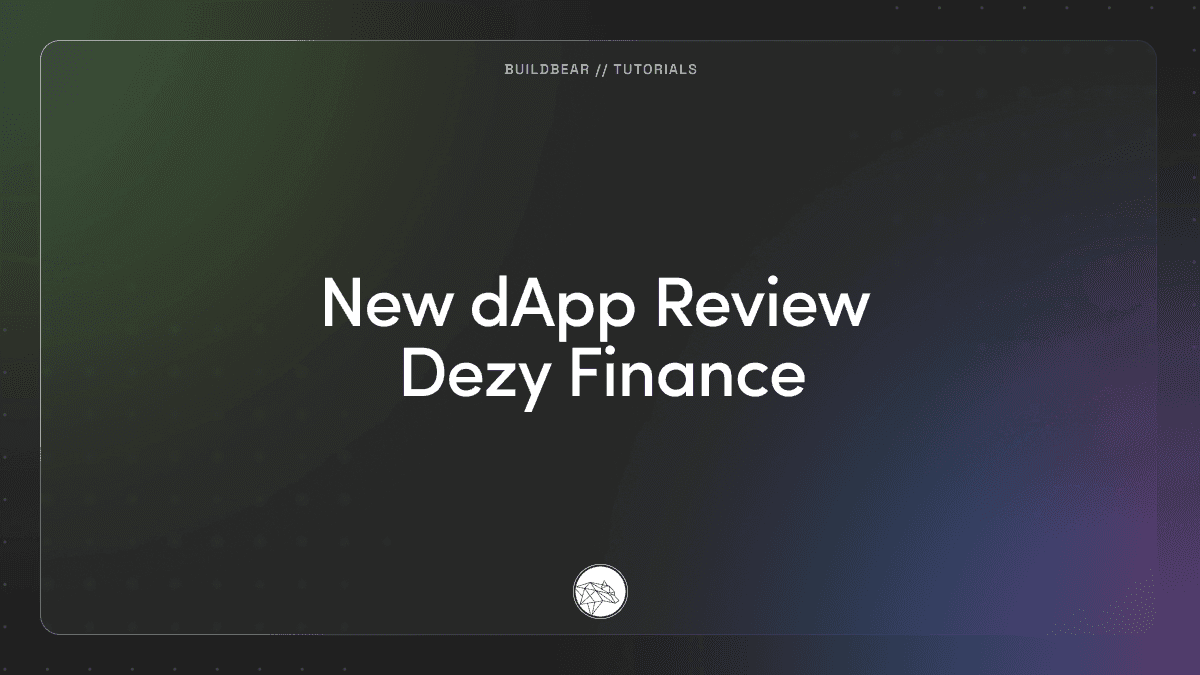 New dApp Review | Dezy Finance Image