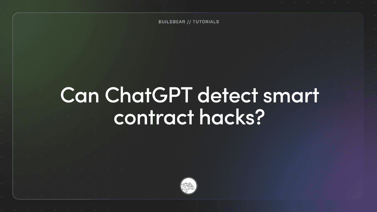 Can ChatGPT detect smart contract hacks? Image