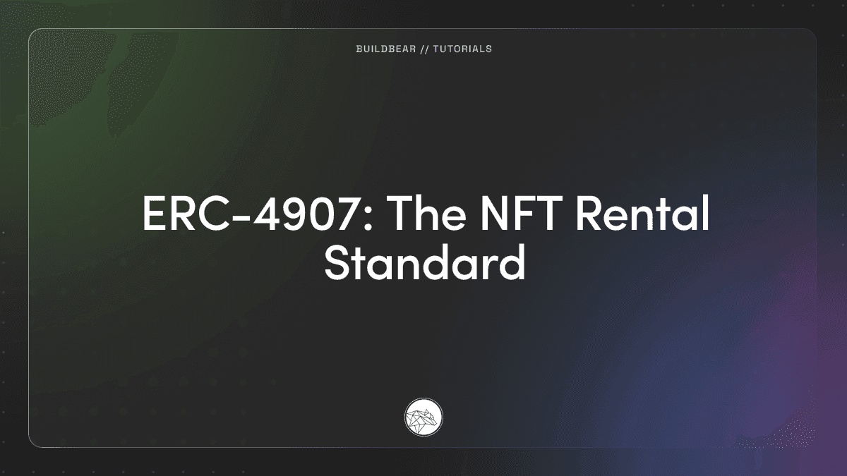 ERC-4907: The NFT Rental Standard Image